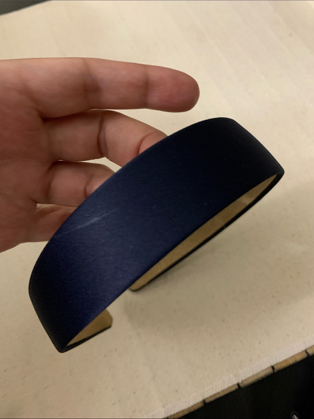 Navy Blue satin Headband 2 for $10